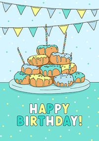 Happy Birthday Doughnuts Card