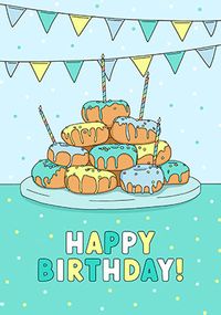 Tap to view Happy Birthday Doughnuts Card