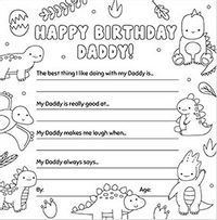 Daddy Dinos Birthday Card