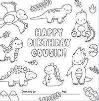 Tap to view Cousin Dino Birthday Card