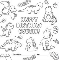 Tap to view Cousin Dino Birthday Card