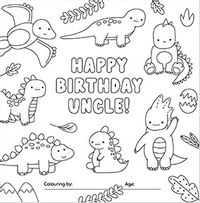 Uncle Dinos Birthday Card