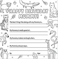 Tap to view Happy Birthday Mummy Colour in Card