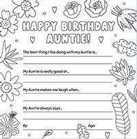 Tap to view Auntie Flower Prompts Birthday Cards