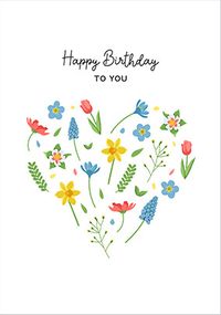 Tap to view Heart Flowers Birthday Cards