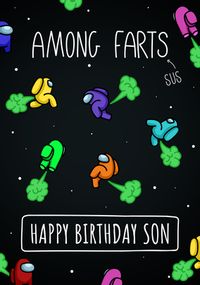 Tap to view Among Farts Son Birthday Card