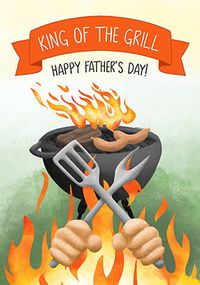 Tap to view King of the Grill Father's Day Card