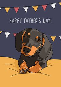 Tap to view Dachshund Father's Day Card