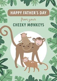 Tap to view Cheeky Monkeys Father's Day Card