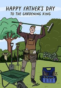 Tap to view Gardening King Father's Day Card