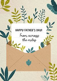 Across The Miles Letter Father's Day Card