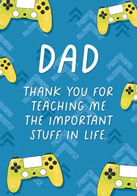 Important Stuff In Life Father's Day Card