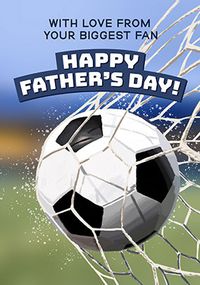 Biggest Fan  Football Father's Day Card