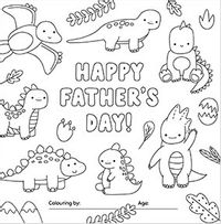 Tap to view Father's Day Dinosaur Colouring Card