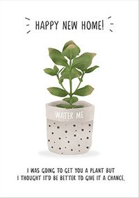 Tap to view Houseplant Gift New Home Card