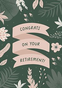 Tap to view Green Congrats on your Retirement Card