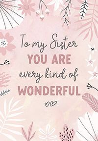 Tap to view My Wonderful Sister Card