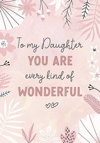 My Wonderful Daughter Card
