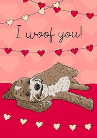 Tap to view I Woof You Cockapoo Card