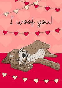 Tap to view I Woof You Cockapoo Card