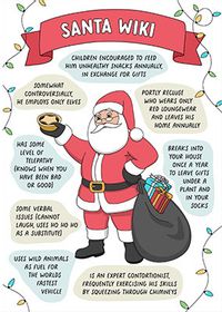 Tap to view Santa Wiki Christmas Card