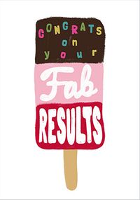 Tap to view Fab Results Congratulations Card