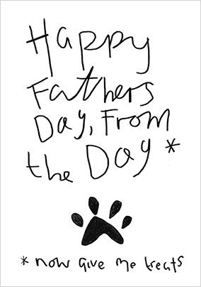Father's Day From the Dog Card