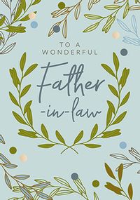 Tap to view Fathers Day Foliage Father In Law Card