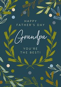 Tap to view Foliage Grandpa Fathers Day Card