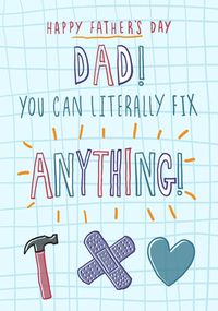 Tap to view Dad Can Fix Anything Father's Day Card