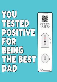 Positively the Best Dad Father's Day Card