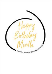 Tap to view Happy Birthday Month Card