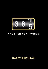 Another Year Wiser Birthday Card