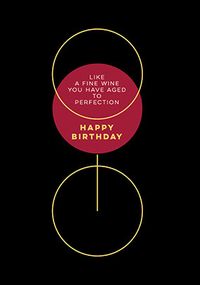 Tap to view Aged to Perfection Wine Birthday Card