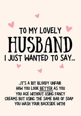 Lovely Husband Birthday Card