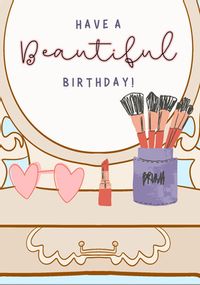 Beautiful Birthday Dresser Card
