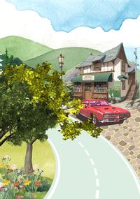Tap to view Scenic Car Father's Day Card
