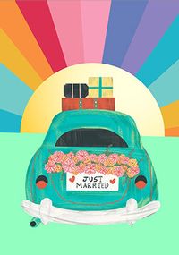 Tap to view Car Wedding Card