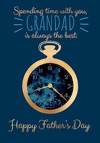 Time with you Grandad Father's Day Card