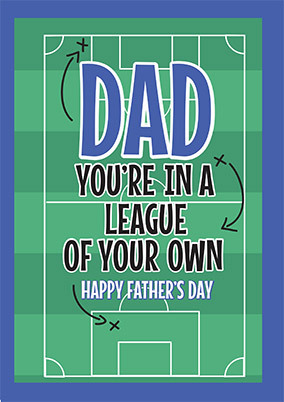 Dad League of Your Own Fathers Day Card