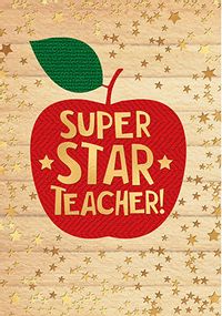 Tap to view Super star Teacher Thank You Card