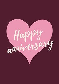 Tap to view Heart Happy Anniversary Card