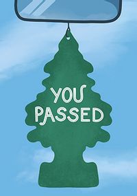 Magic Tree You've Passed Driving Test Card