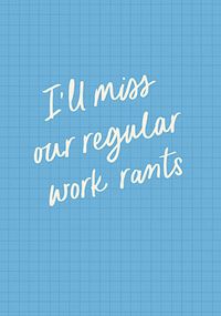 Work Rants Resignation Card