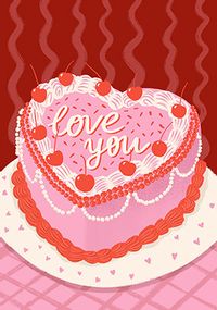 Love You Cake Card