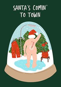 Tap to view Santa's Coming to Town Christmas Card