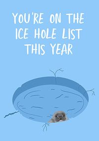 Tap to view Ice Hole List Christmas Card