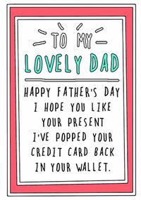 Tap to view Hope You Like Your Present Father's Day Card