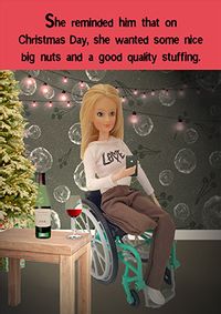 Nice Big Nuts Christmas Card