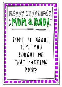 Tap to view Where's My Pony Christmas Card